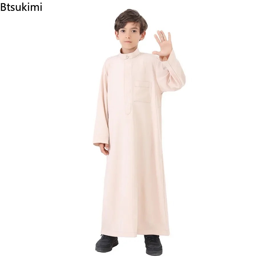 Summer Clothing Pakistan - เสื้อผ้าเด็กสไตล์ชาติพันธุ์ แฟชั่นมุสลิม อาบายะ แขนยาว คาฟตัน อาหรับ