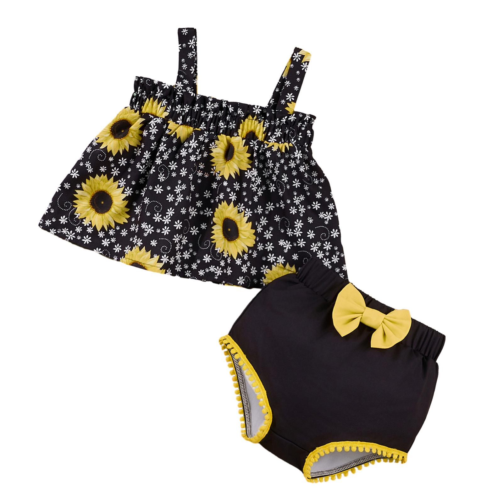 ชุดเสื้อแขนกุดและกางเกงขาสั้นส - Summer Clothing Baby Girl บทวิจารณ์และราคา